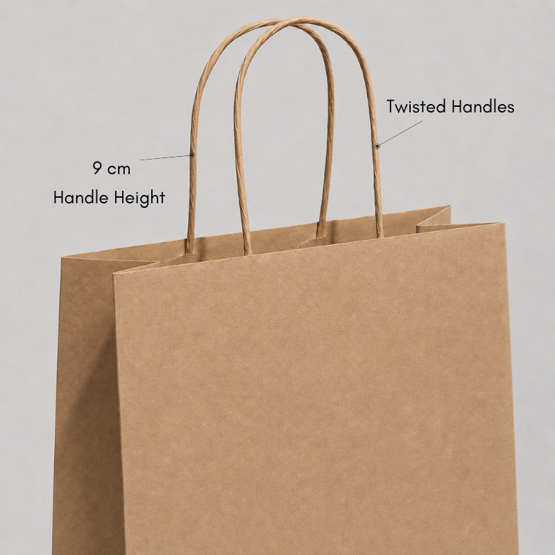 SAC EN PAPIER À POIGNÉE TORSIALE | 30 x 22 x 10 cm - Início | Centu...