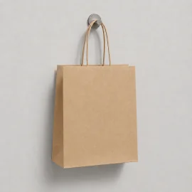 SAC EN PAPIER À POIGNÉES TORSADEES | 30 x 22 x 10 cm |IMPRESIÓN COM...