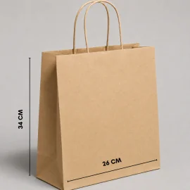 TWISTED-HANDLE PAPER BAG | 26 x 14 x 34 cm | FULL PRINT | PACKS OF ...