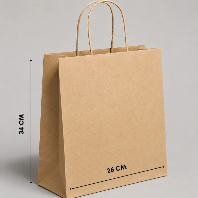 TWISTED-HANDLE PAPER BAG | 26 x 14 x 34 cm | FULL PRINT | PACKS OF ...