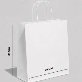 TWISTED-HANDLE PAPER BAG | 26 x 14 x 34 cm | FULL PRINT | PACKS OF ...