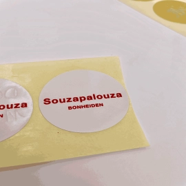 Customized Customizable stickers 4,6x3,1 CM | STICKER | HOT FOIL PRINTING