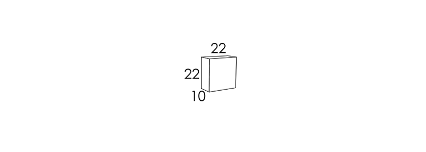 22x22x10 CM
